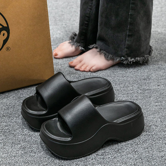 Women’s Non-Slip Height-Enhancing Slippers for Indoor & Outdoor Comfort