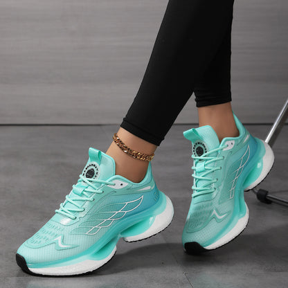 Womens Lightweight Shock-Absorbing Mesh Running Shoes For Sports