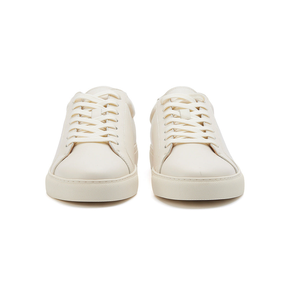 Men's Pure White Casual Sports Skate Shoes