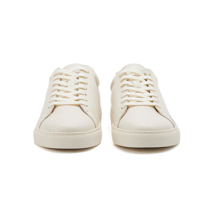 Men's Pure White Casual Sports Skate Shoes