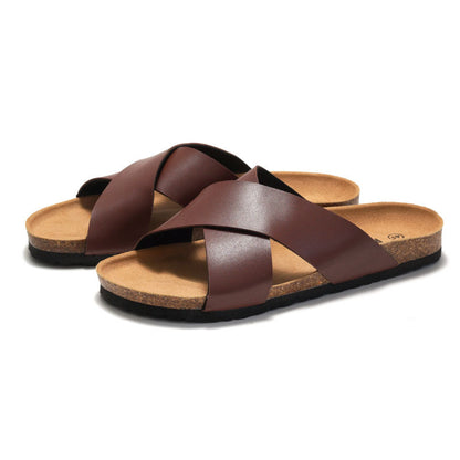 Men's Summer Cork Slippers – Casual Comfort & Everyday Style